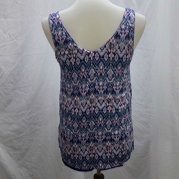 New w/tag Tribal Jeans reversible tank top shirt blue/boho XS - Picture 3 of 10